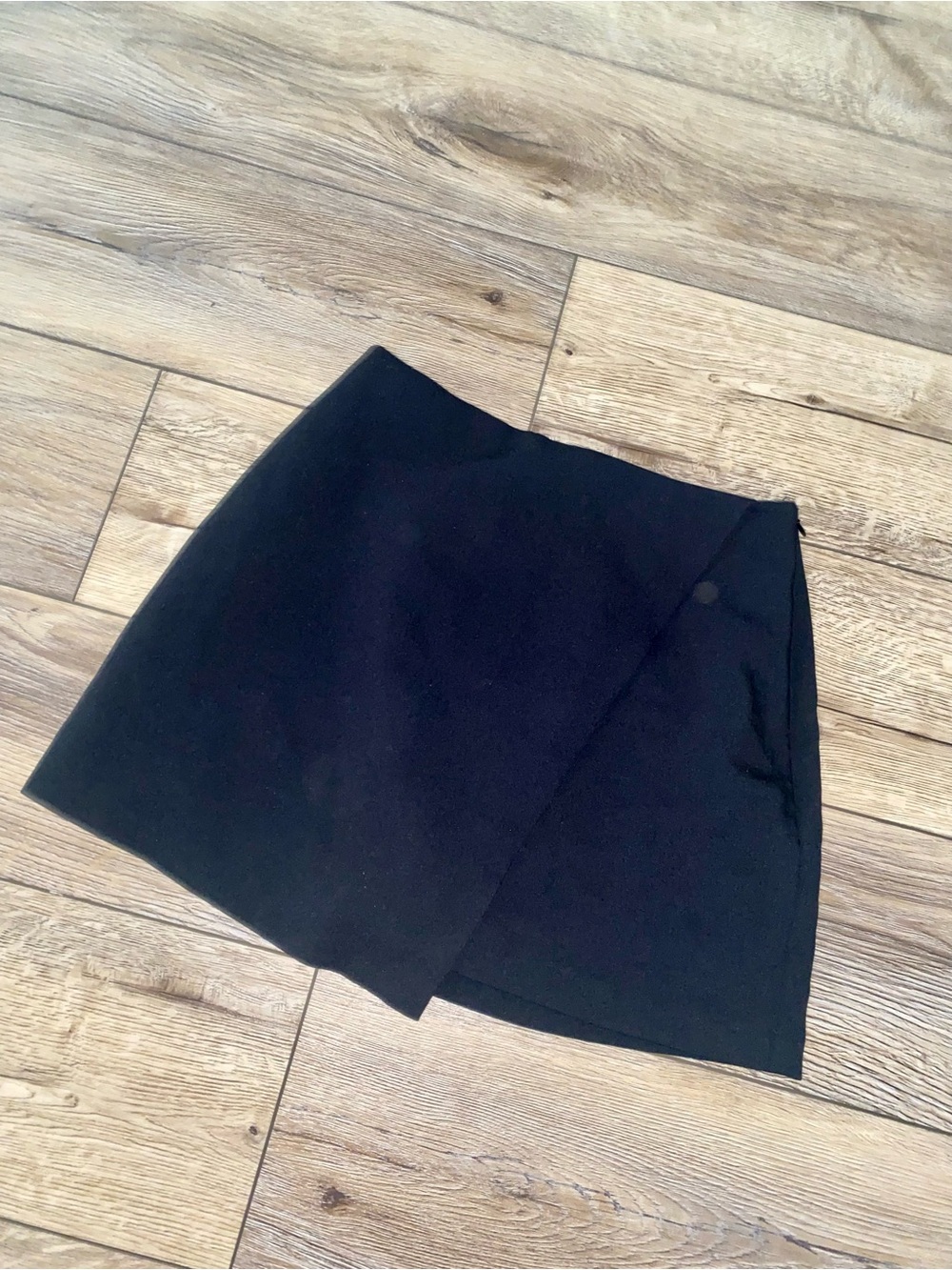 Abercrombie & Fitch Black Mini Wrap Skirt